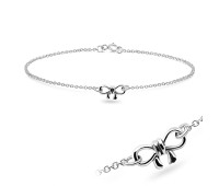 Lovely Bow Silver Bracelet BRS-14